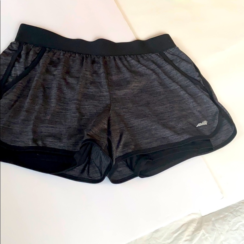 Gray Running Shorts with Bike Liner